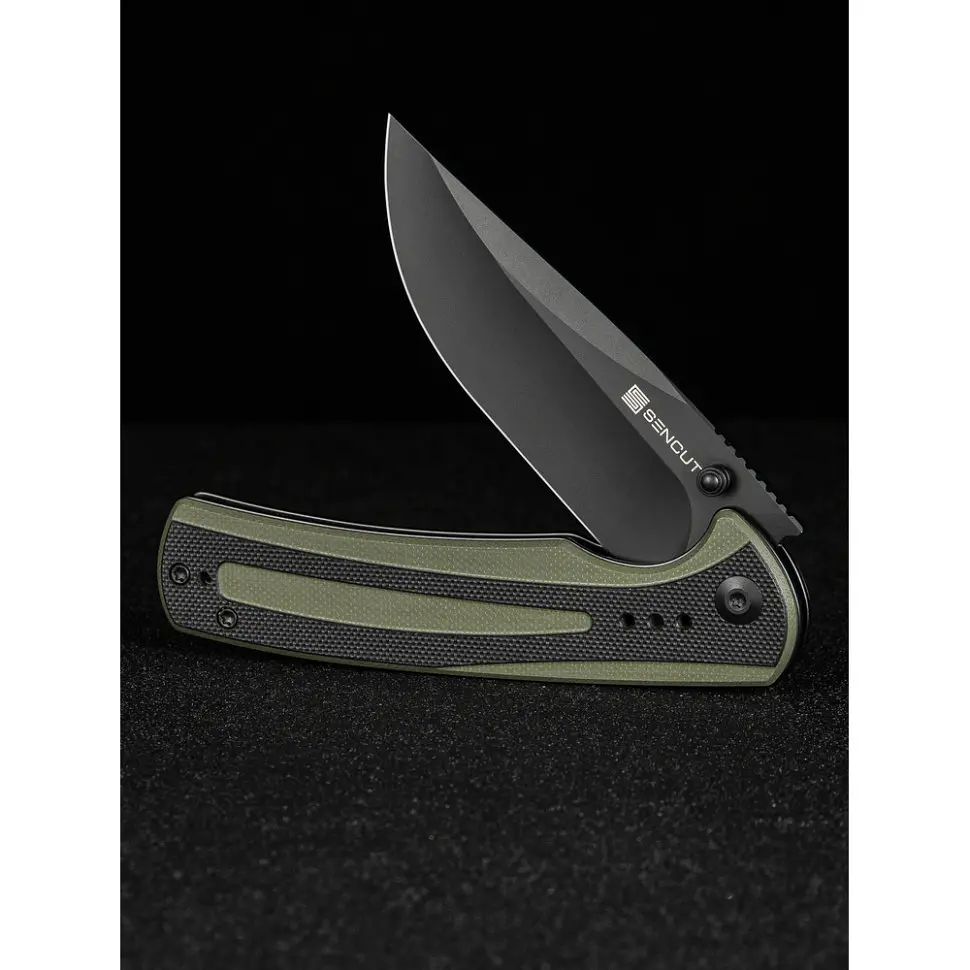 Ніж cкладний Sencut Regnator S24057-2 зелений - чорне лезо - фото 12
