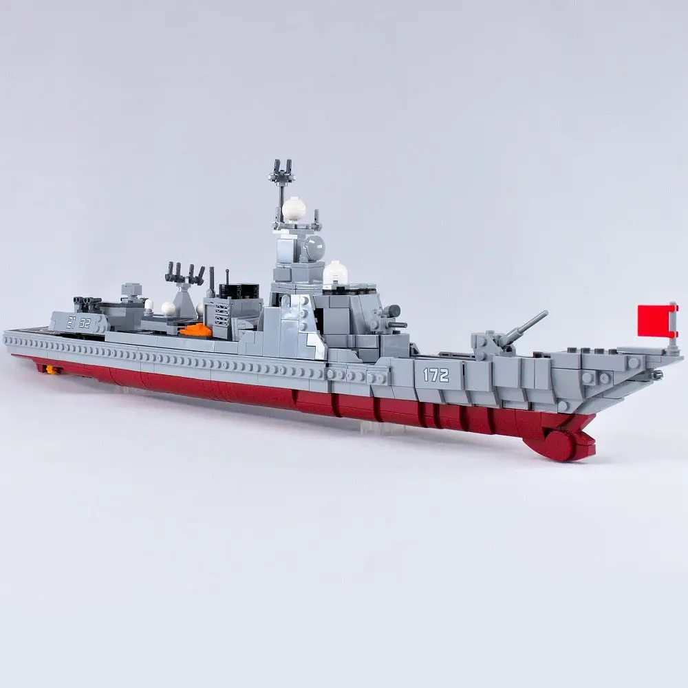 Конструктор XingBao Ракетний Есмінець 052D ВМС Китаю 1359 Деталей - фото 4