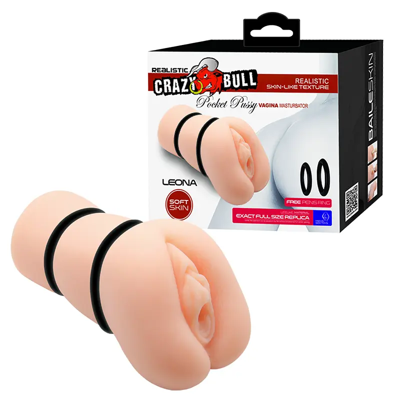 Мастурбатор Crazy Bull Leona Pocket Pussy тілесний