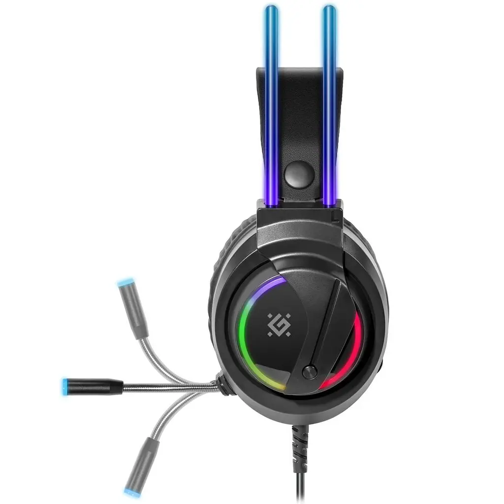 Ігрова гарнітура Defender Flame RGB, кабель 2 м, чорна - фото 7