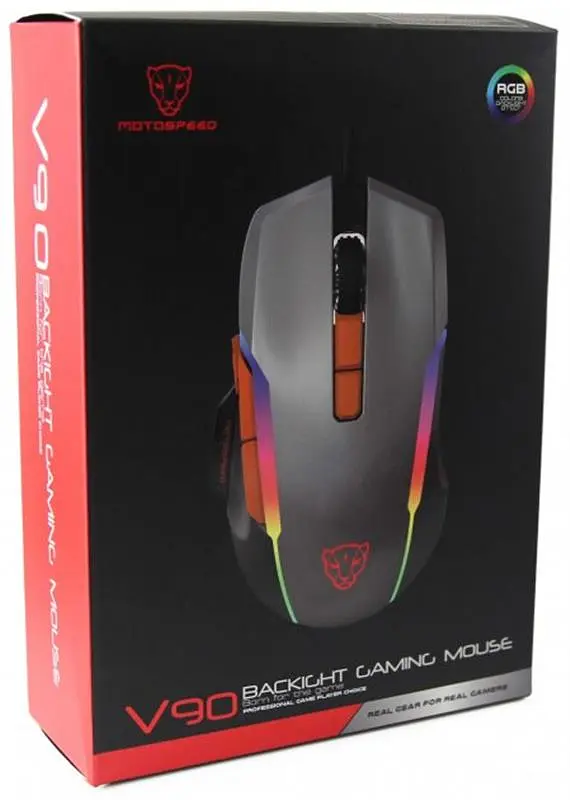 Миша Motospeed V90 (mtv90b) Black USB - фото 9