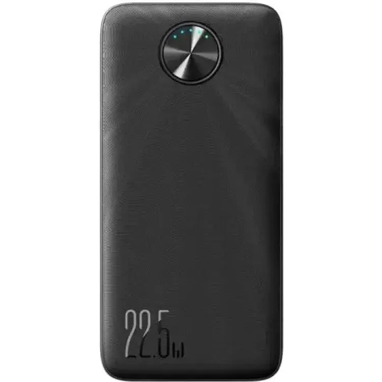 Універсальна мобільна батарея 20000 mAh, Joyroom JR-PBF16, Black, 22.5 Вт, 2xUSB-А, USB-C, індикатор заряду