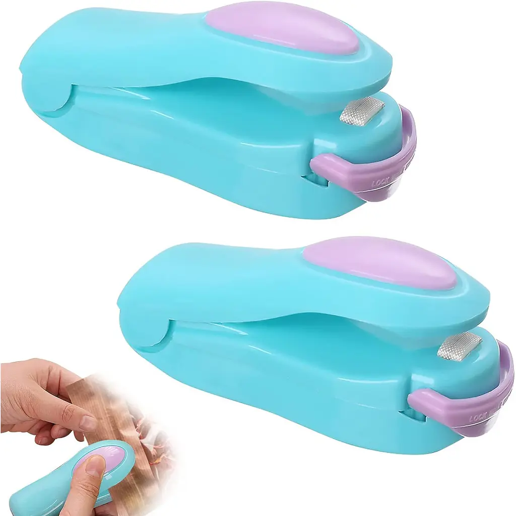 Ручний міні зварювач пакетів Korea Type Mini Sealing Бірюзовий, Kitchen Master 84960 - фото 8