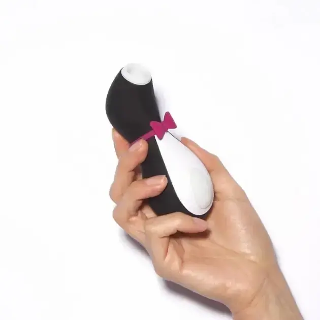 Вакуумний вібратор для клітора I’MCUM Satisfyer Penguin 11 режимів Чорний (7970379617726) - фото 8