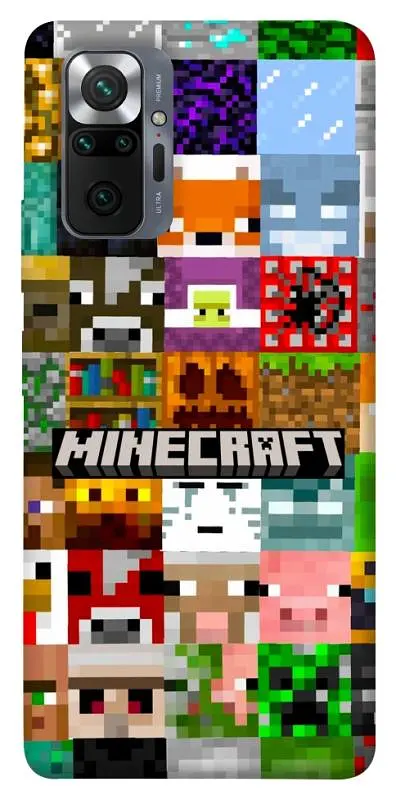 TPU чохол Demsky Minecraft collage для Xiaomi Redmi Note 10 Pro