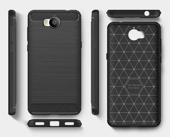 Чохол PRIMO Carbon Fiber Series для Huawei Y5 2017 Black - фото 3