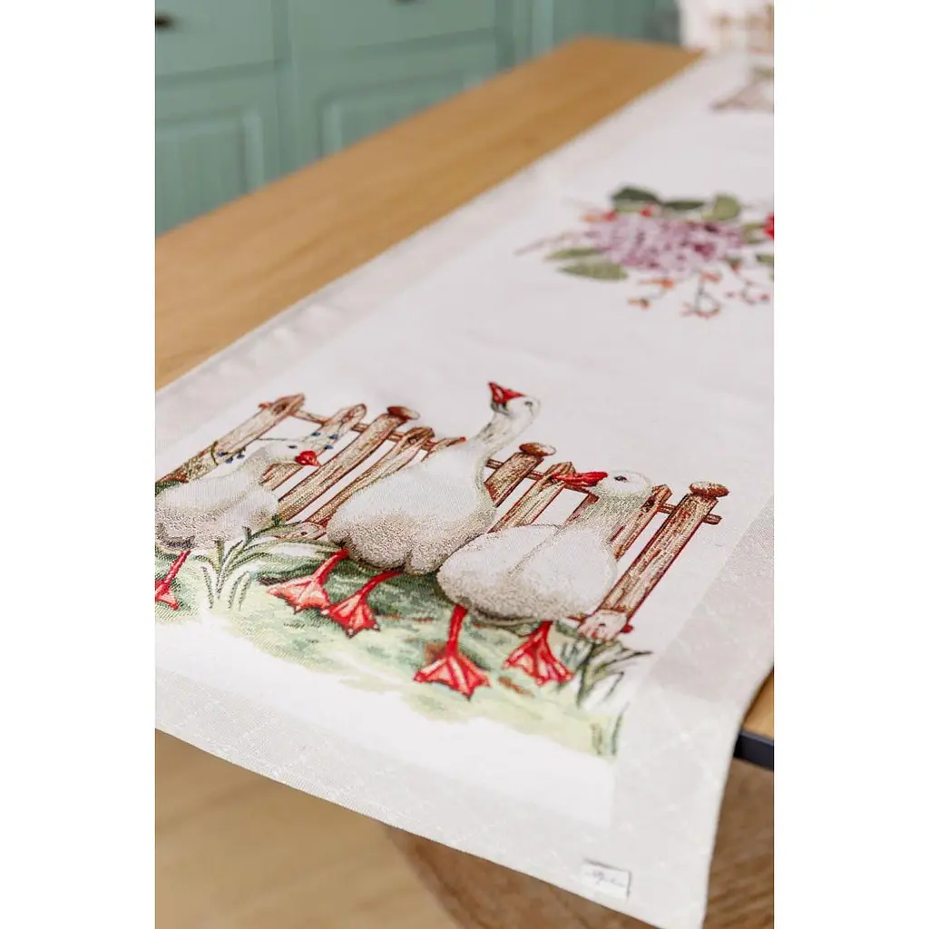 Дорожка Прованс Гуси 140х40 см (34163) - фото 2