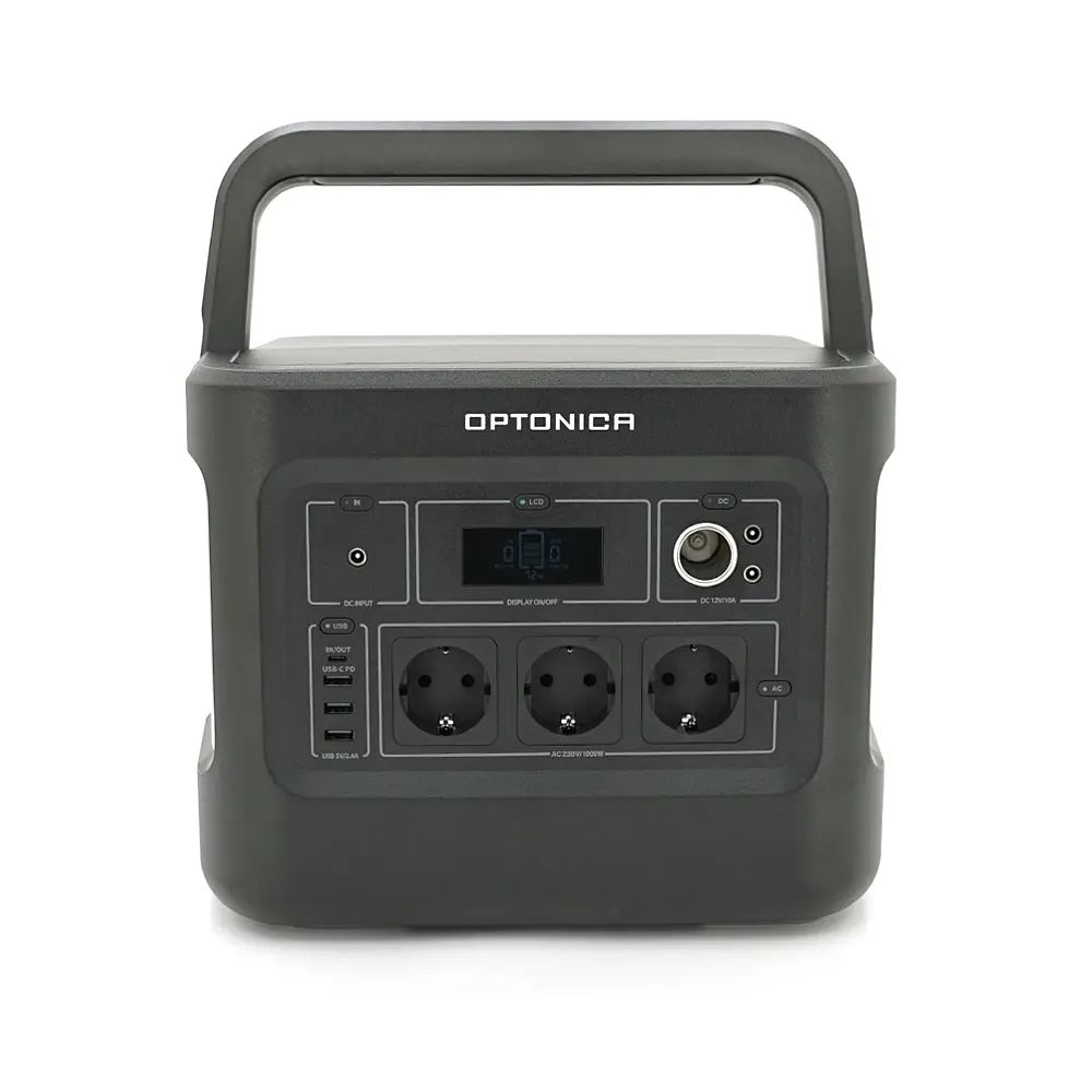 Зарядна станція Optonica B1000-A1. Об'єм 1036.8Wt/h, Потужність 1000W. Out:AC230, 2хDC13.3V/10A, USB-3x5V/2.4A, Type-C 100W(PD), 332х245х255мм. 9.1кг - фото 5