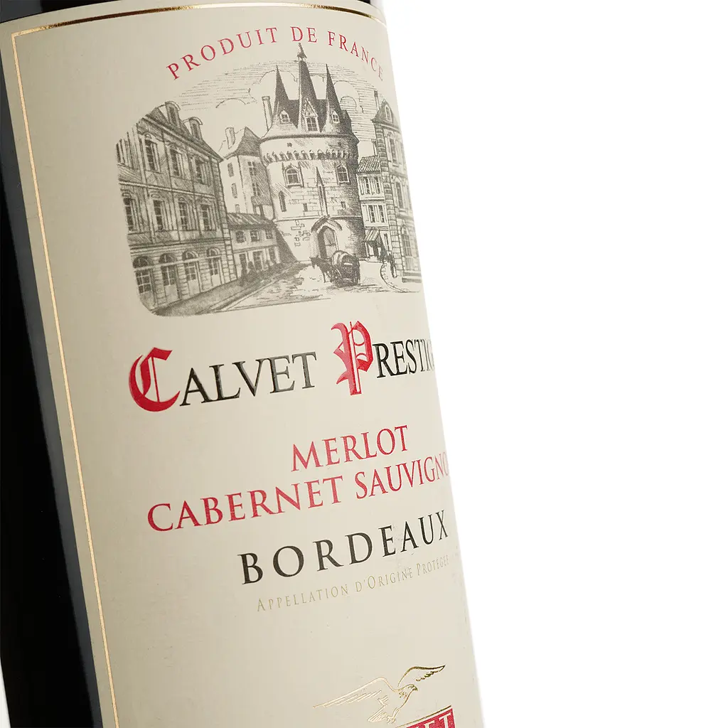 Вино Calvet Prestige Merlot Cabernet Sauvignon Bordeaux AOC красное сухое 0.75 л - фото 3