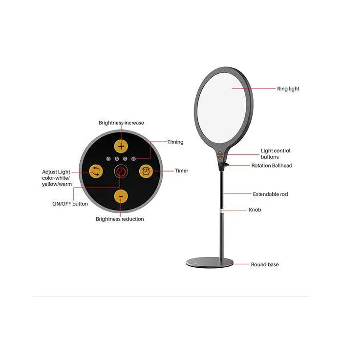 Видеосвет Ulanzi Vijim Desktop Live Light UV-2324 K1 Black - фото 4
