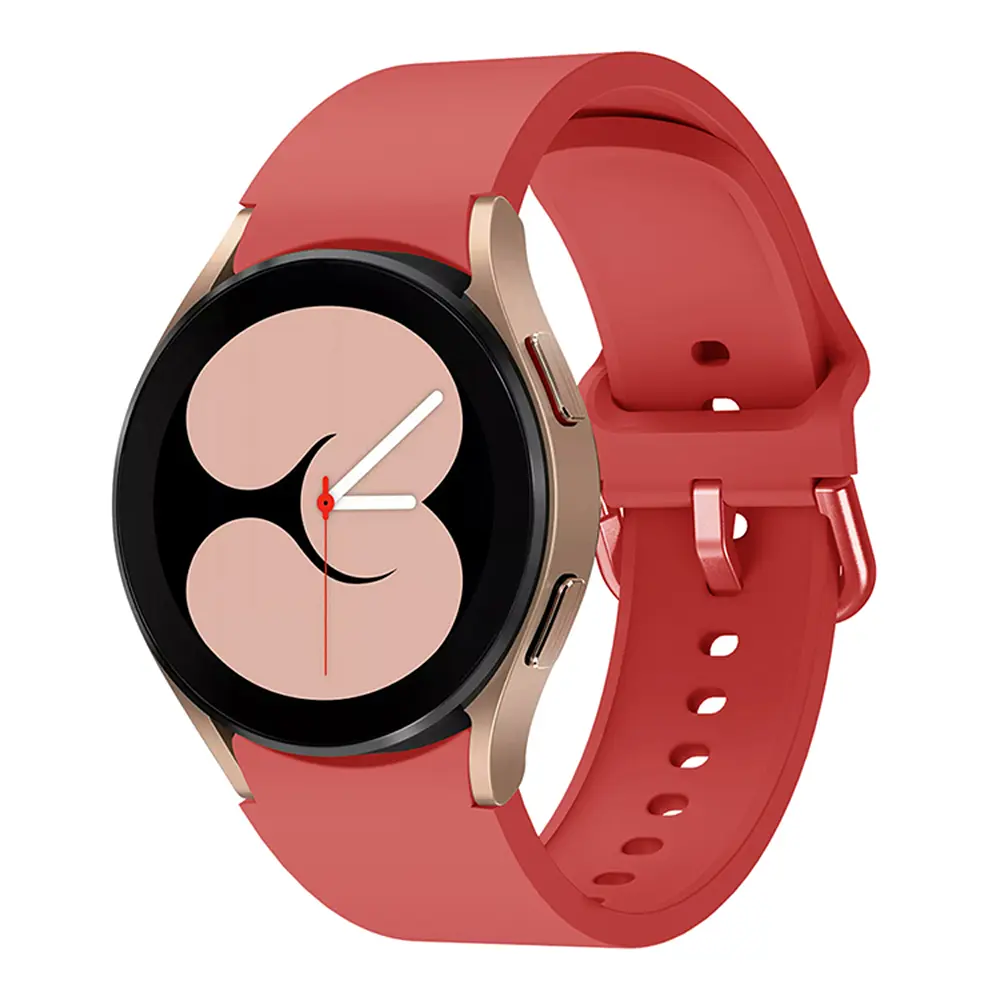 Ремінець для Samsung Galaxy Watch 5 Pro - червоний ширина кріплення 20мм силікон розмір L Watchbands Color (WB250748) - фото 2