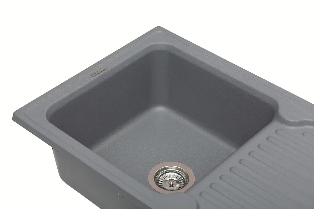 Кухонна мийка гранітна Miraggio Orlean gray 861x496x210 00209306, Сірий - фото 3