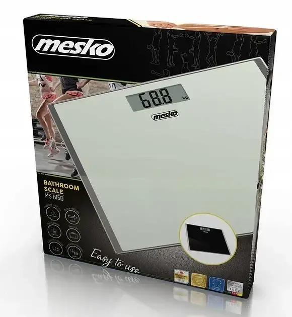 Ваги підлогові Mesko MS 8150 скляні до 150 кг точність 100 г Білі - фото 5
