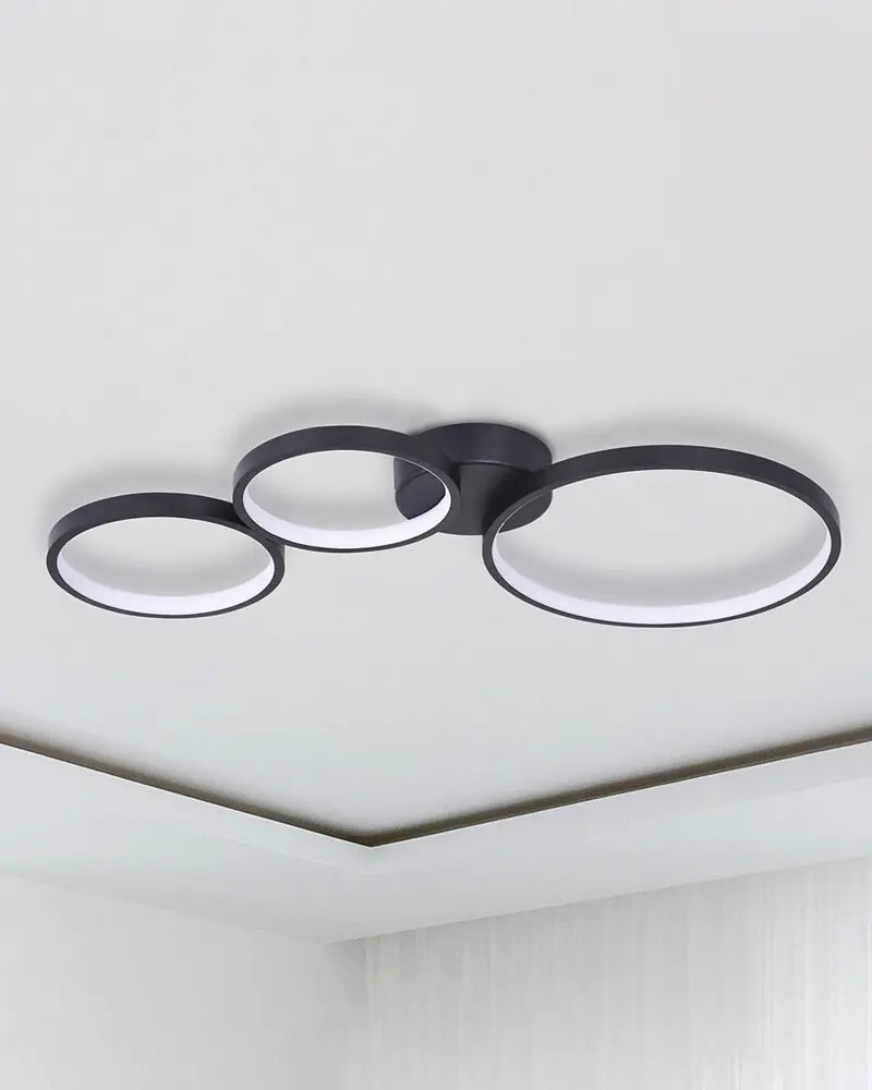 Люстра Goldlux 331014 Flamenco LED 1x33W 4000K 5200Lm IP20 черная - фото 2