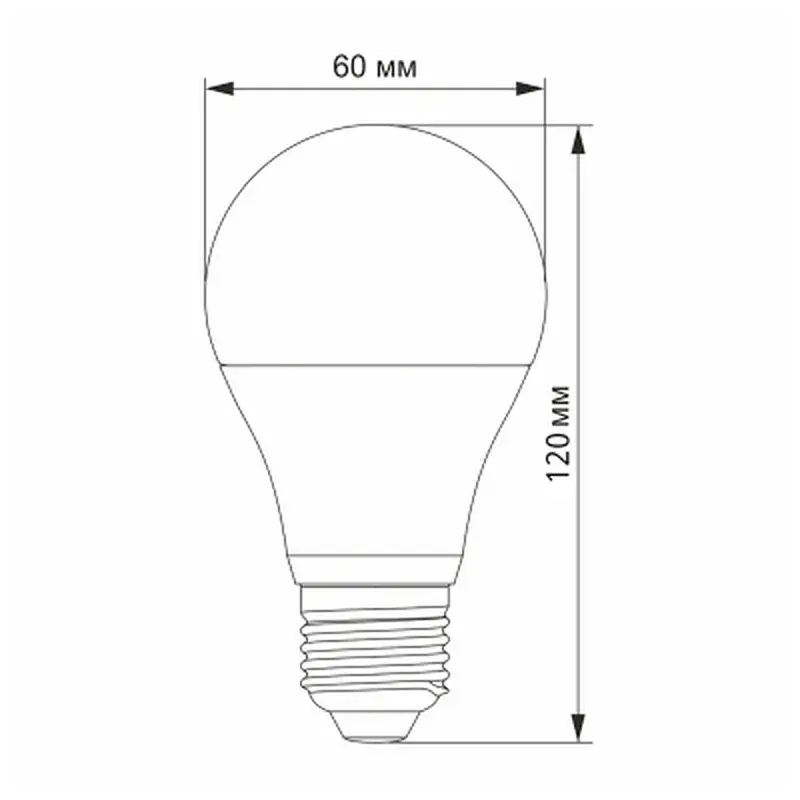 Лампочка Videx LED A60h 6.2W E27 4100K (VL-A60h-62274) - фото 2
