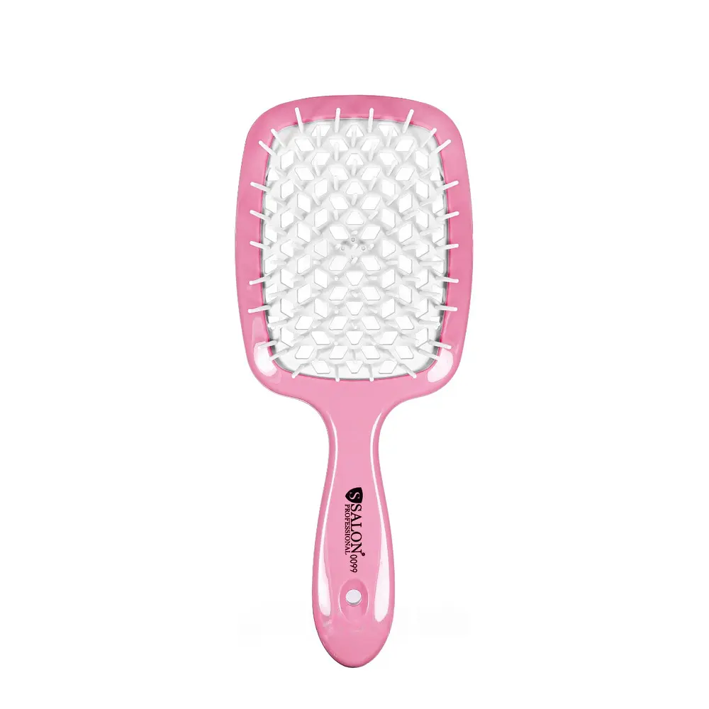 Щітка для волосся Salon Professional продувна 20 см SP0099 SL, Рожева з білим - фото 5