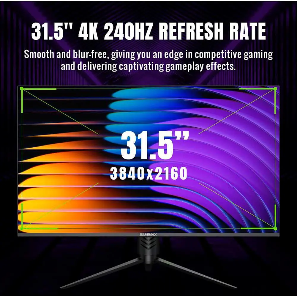 Монітор 31.5" GameMax GMX32UCDM Vision QD-OLED UHD OLED 240Hz (GMX32UCDM) - фото 5