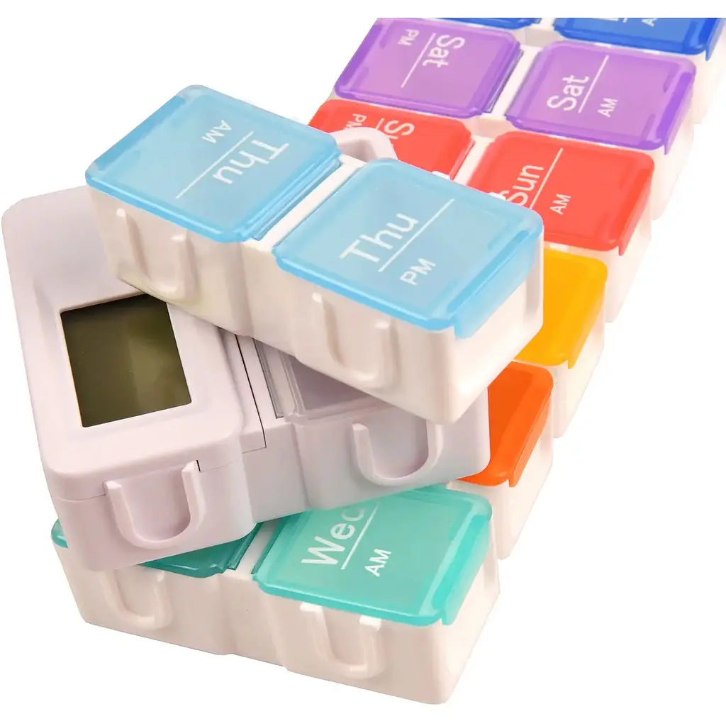 Таблетниця органайзер Supretto на 15 комірок з таймером (8701) - фото 3