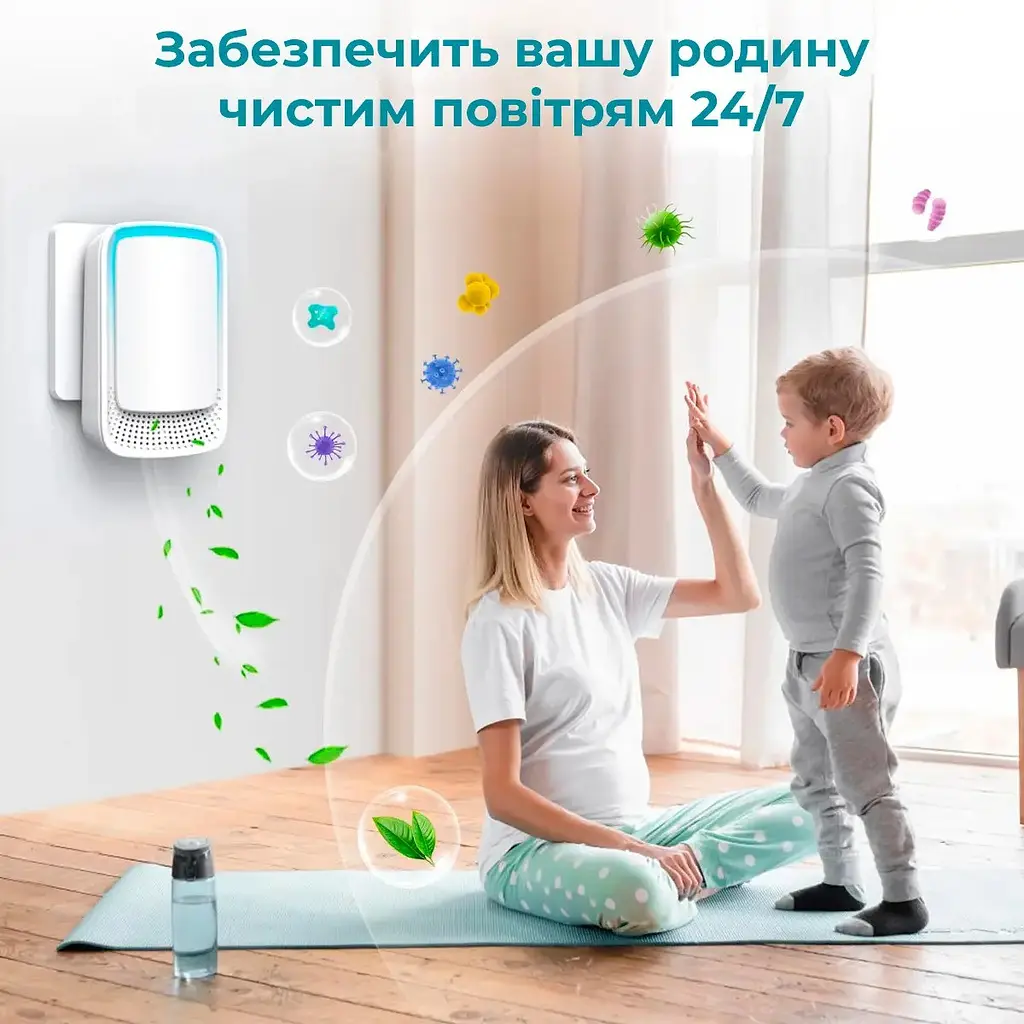 Очисник повітря електричний, очищувач повітря для дому в розетку - фото 8