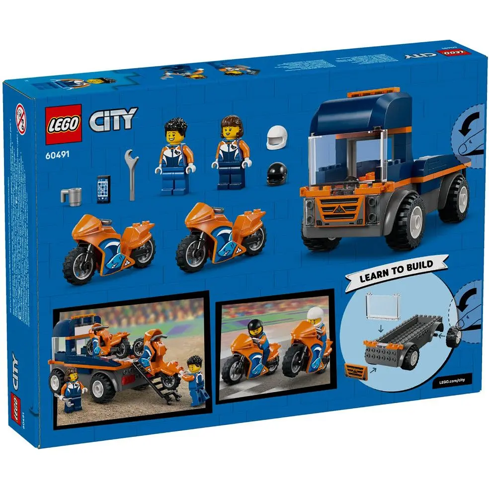 Конструктор LEGO City Транспортер мотоциклів 88 деталей (60491) - фото 6