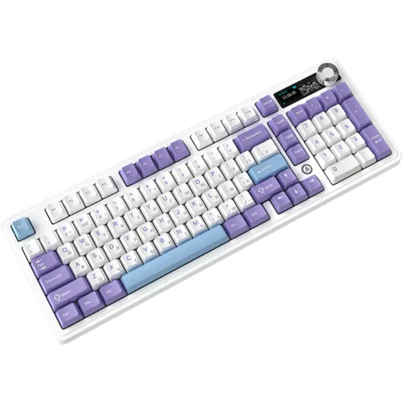 Клавіатура Ajazz AK980 V2 Gift Switch V2 Wireless/Bluetooth/USB UA White/Blue (AK980-V2-G-PWB) - фото 4