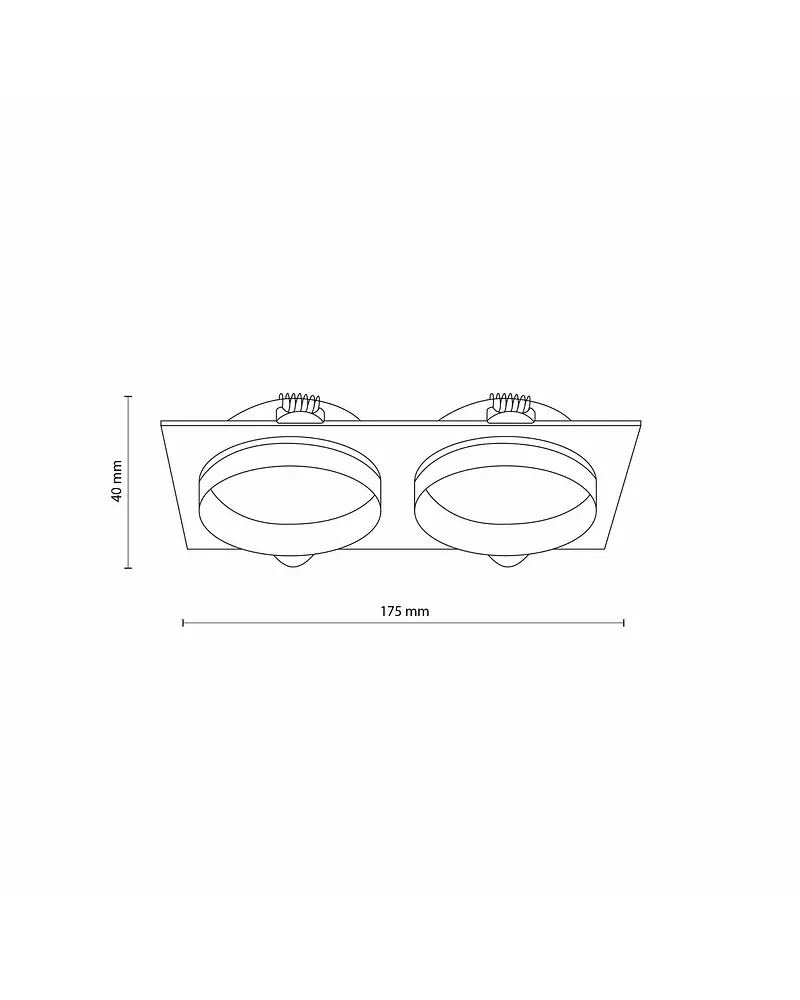 Точечный светильник TK Lighting 6924 Jet GU10 2x10W IP20 Wh - фото 2