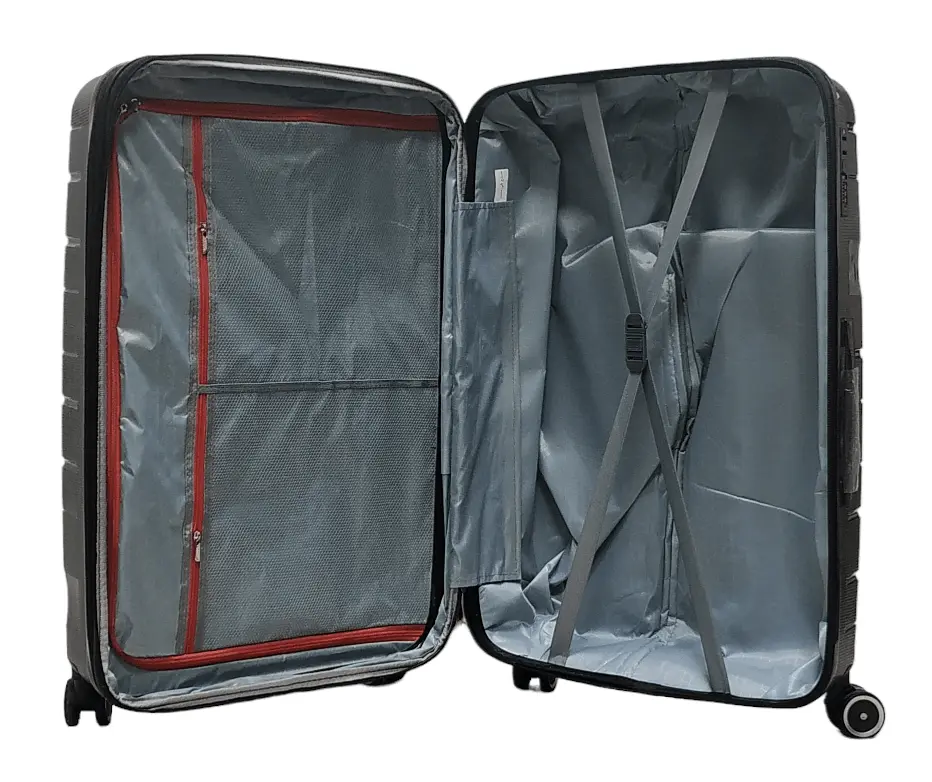 Валіза велика L поліпропілен Milano bag 0306 76×49×31см 82л Чорна - фото 4