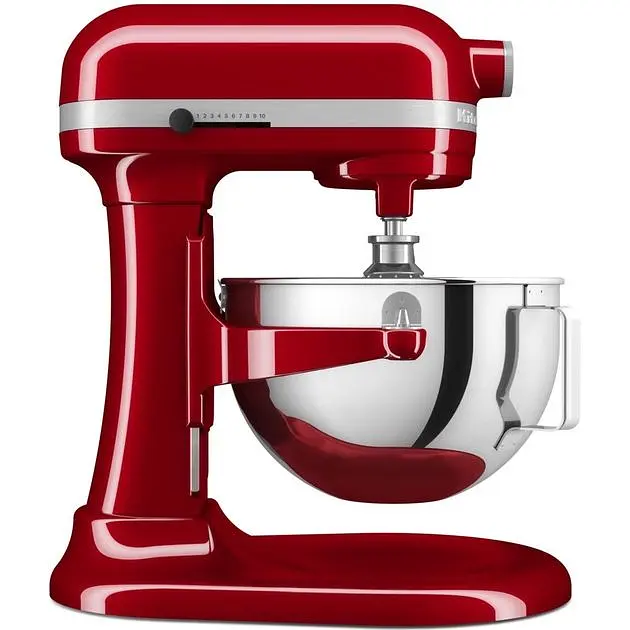Кухонная машина KitchenAid Heavy Duty 5KSM55SXXEER с подъемной чашей 5.2 л красная (5KSM55SXXEER) - фото 5