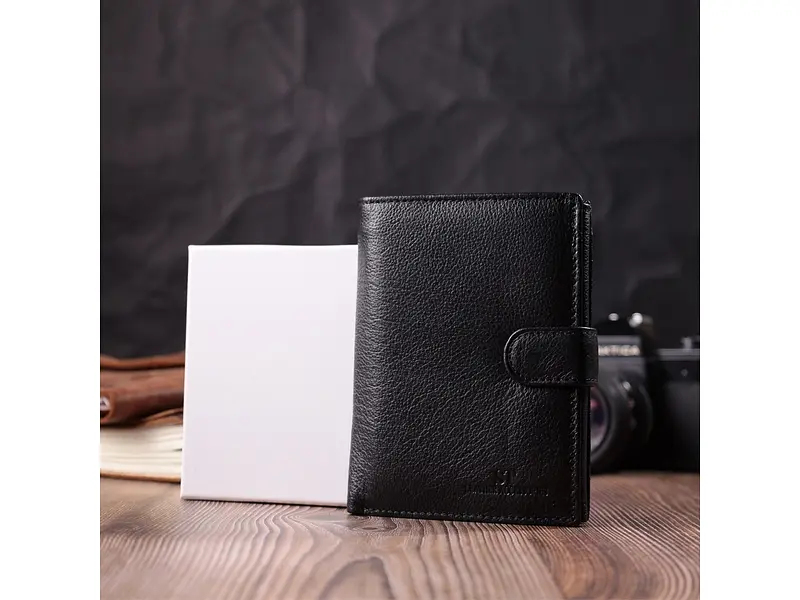 Чоловічий шкіряний гаманець ST Leather 10.5х14х2 см acs0028313 - фото 9