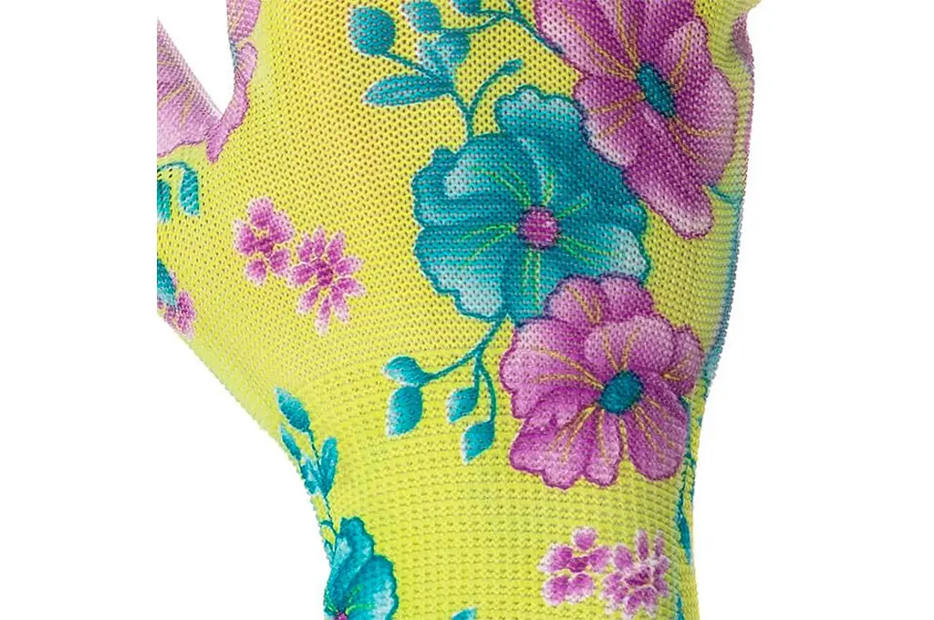 Рукавички робочі захисні Intertool поліуретанові садові 8" зелена (в упаковці 12 шт.) - фото 3