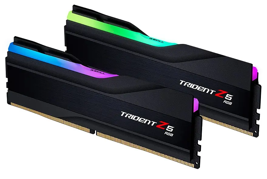 Пам'ять 16Gb x 2 (32Gb Kit) DDR5, 6000 MHz, G.Skill Trident Z5 RGB, Black, 36-36-36-96, 1.35V, з радіатором (F5-6000J3636F16GX2-TZ5RK) - фото 2