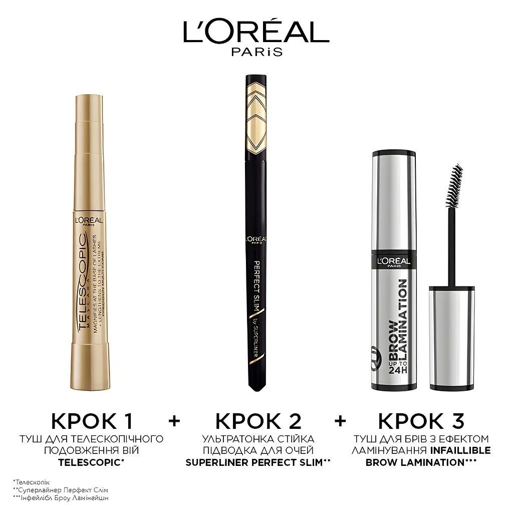 Тушь для ресниц L’Oreal Paris Telescopic Extra-Black для телескопического удлинения и разделения ресниц ультра черная 8 мл (A4029606) - фото 5