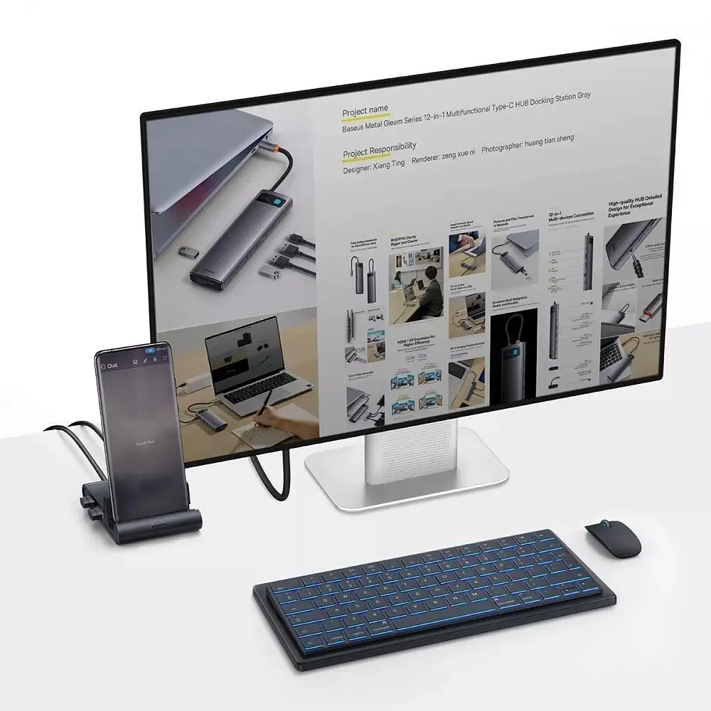 Док-станция Baseus Pro Mate Docking Type-C (WKMD000001) - фото 5