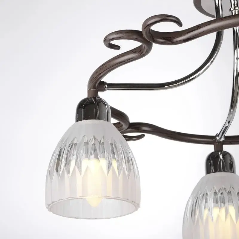 Люстра потолочная Brille для кухни E14 40W BR (LK-288C/4) - фото 2