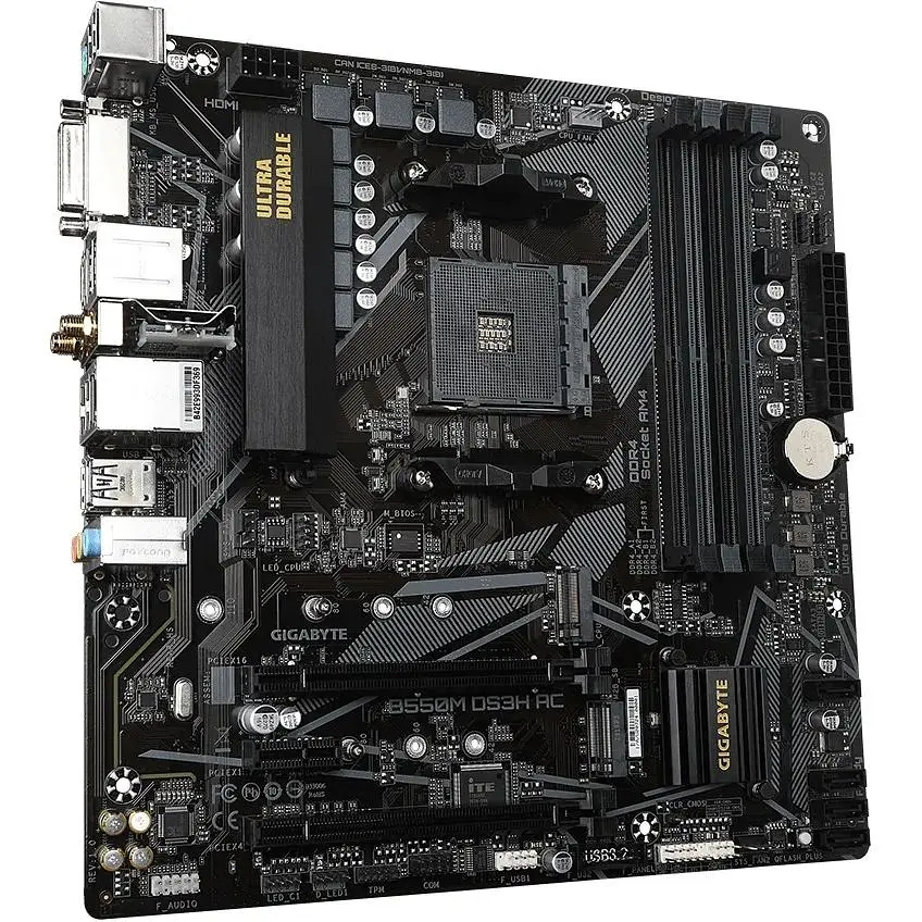 Материнская плата Gigabyte B550M DS3H AC Socket AM4 - фото 3