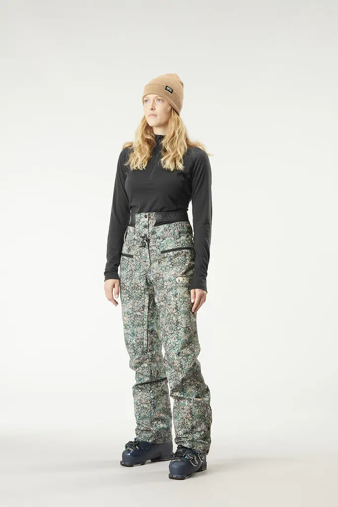 Штани жіночі Picture Organic Treva Printed Womens 2024 L Сірий-Бірюзовий - фото 3