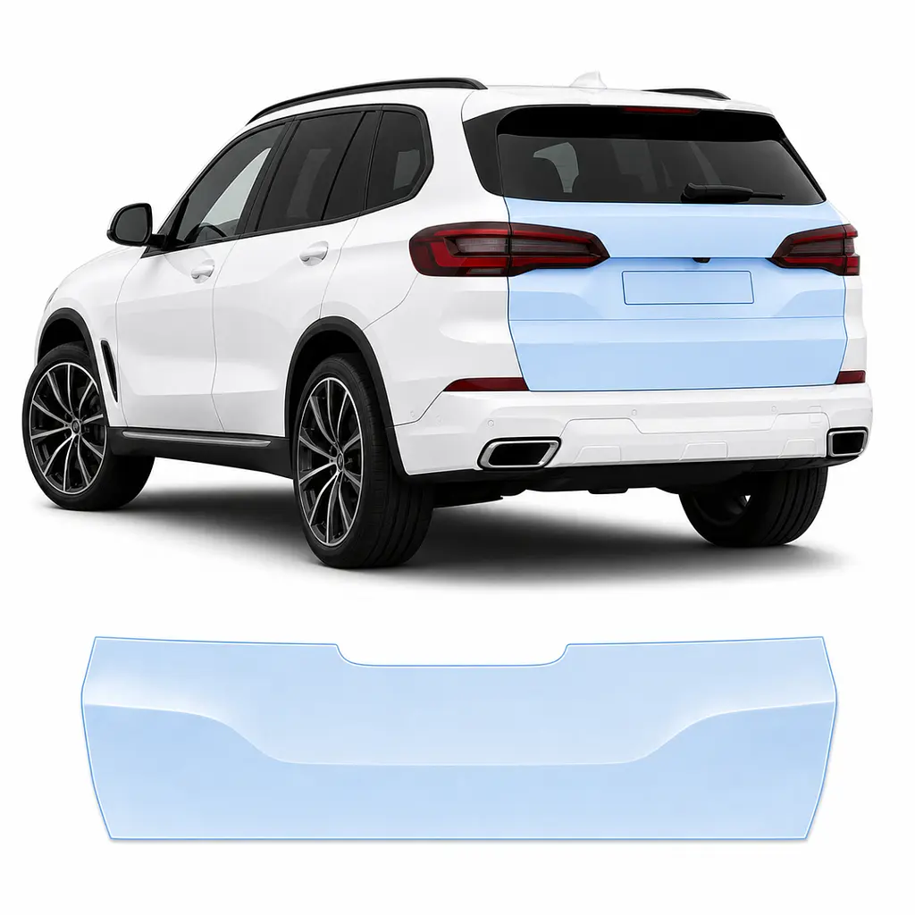 Антигравійна захисна бронеплівка за лекалами для BMW X5 G05 2018-2023 - зона кришки багажника