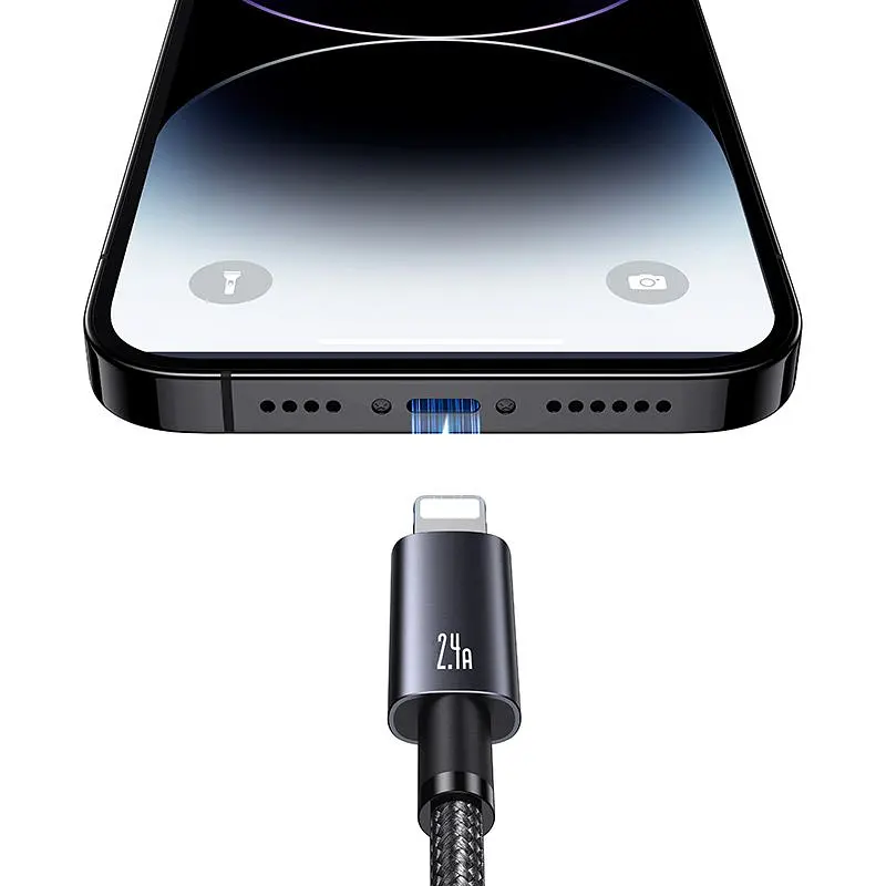 Кабель Usams US-SJ667 USB-A to Lightning 2.4A 1.2m Tarnish [SJ663USB01] [138993] - фото 4