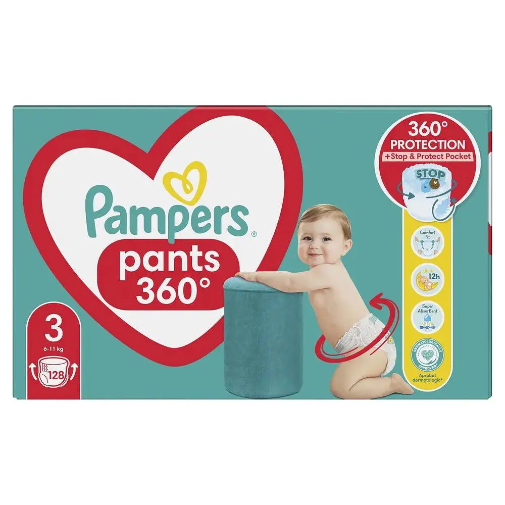 Набір підгузки-трусики Pampers Active Baby Pants Розмір 3 (6-11 кг) 128 шт.  - фото 2