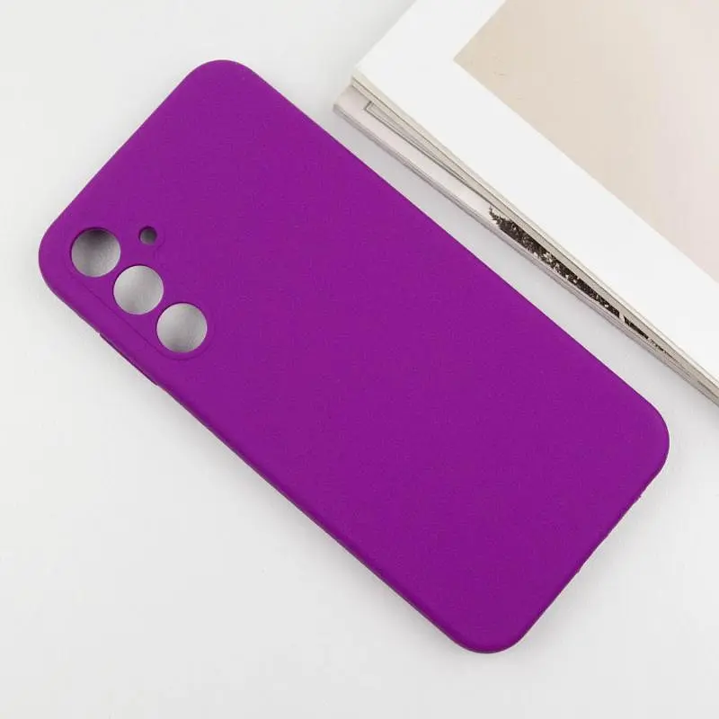Чехол Silicone Cover Lakshmi Full Camera (AAA) для Samsung Galaxy A56 5G Сливовый / Purple - фото 3