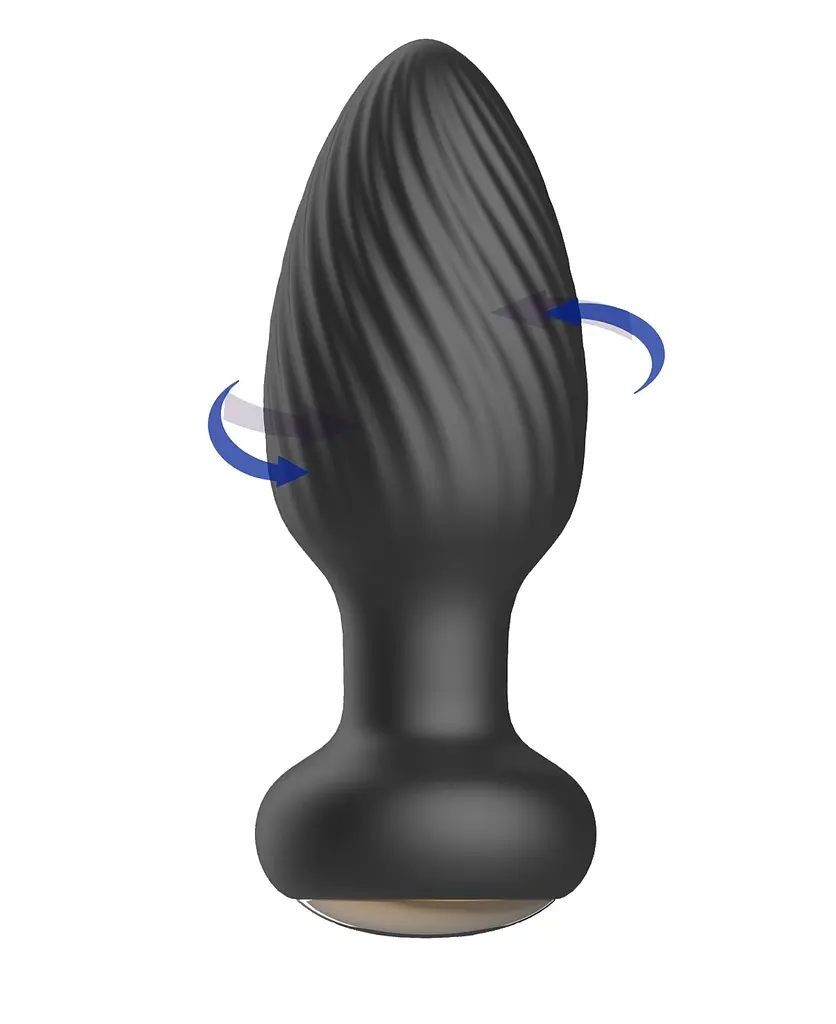 Анальна пробка B-Series Rotating anal plug, з функцією ротації, чорна Boss Series 56-1063 103418