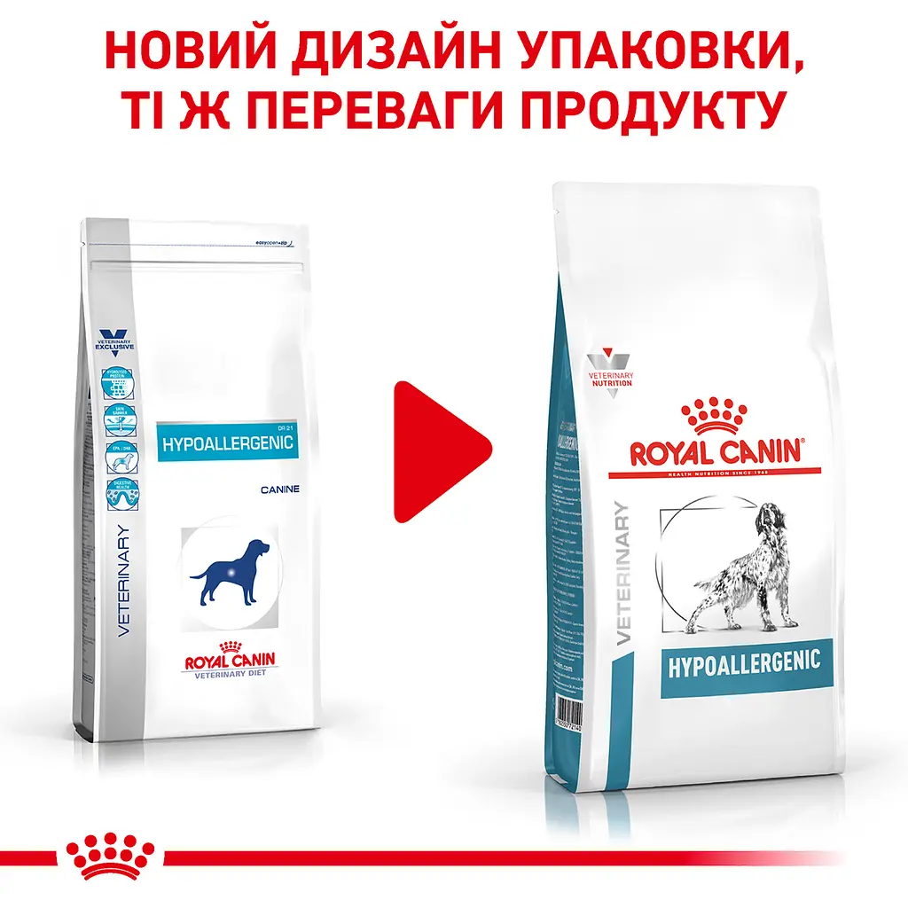 Сухий корм для собак Royal Canin Hypoallergenic Dog при харчовій алергії або непереносимості кормів 2 кг - фото 6