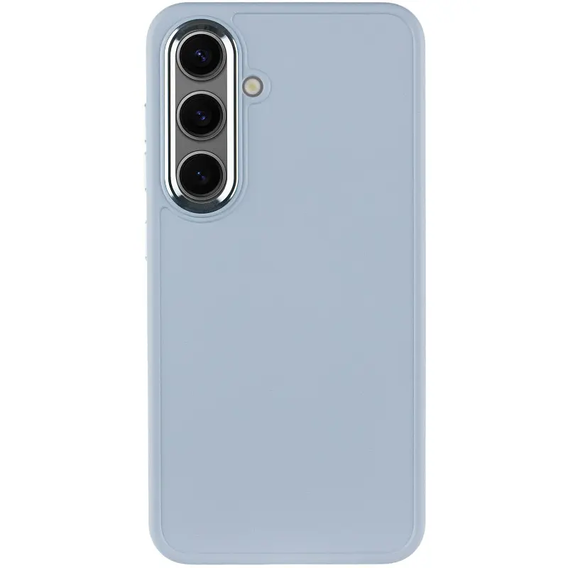 TPU чохол Bonbon Metal Style для Samsung Galaxy S24 / S25 Блакитний / Mist blue - фото 2