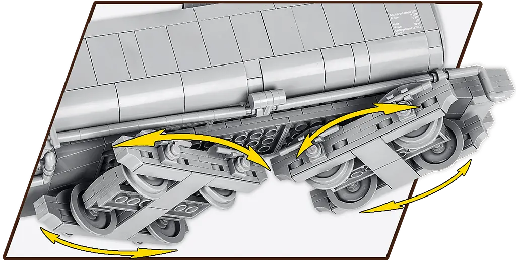 Конструктор Cobi Локомотив Kriegslokomotive Class 52 масштаб 1:35, 2476 деталей (COBI-6281) - фото 6