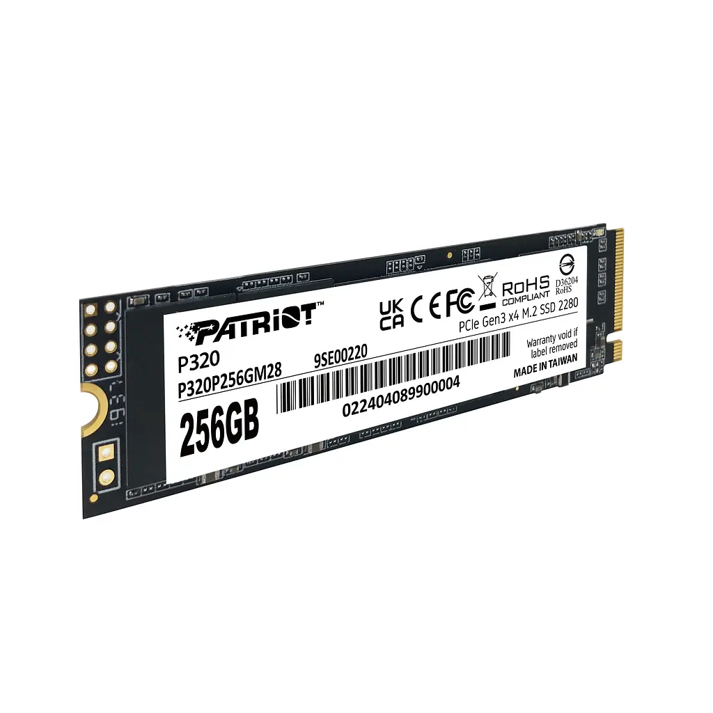 SSD накопичувач 256GB Patriot P320 M.2 2280 PCIe 3.0 x4 NVMe TLC (P320P256GM28) - фото 3