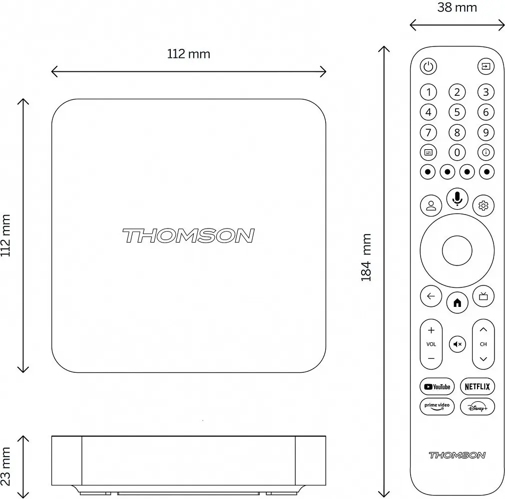 ТВ приставка - медиаплеер Thomson Streaming Box 4K UHD 240G - фото 5