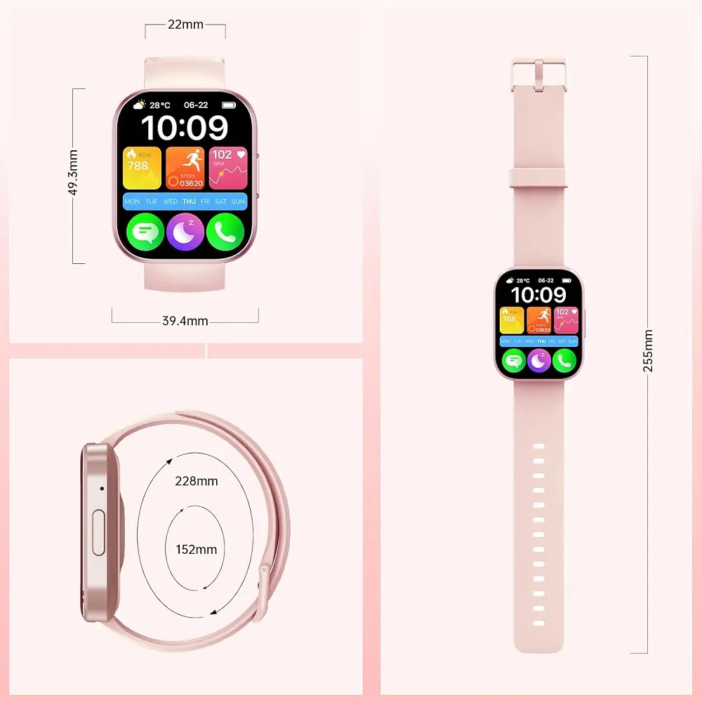 Годинник Oukitel BT103 pink - фото 3