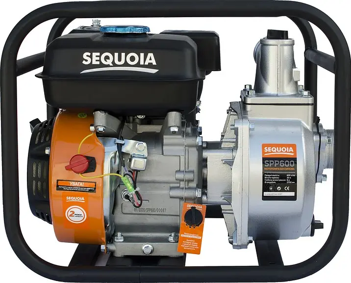 Мотопомпа бензинова Sequoia для чистої води SPP600 - фото 4