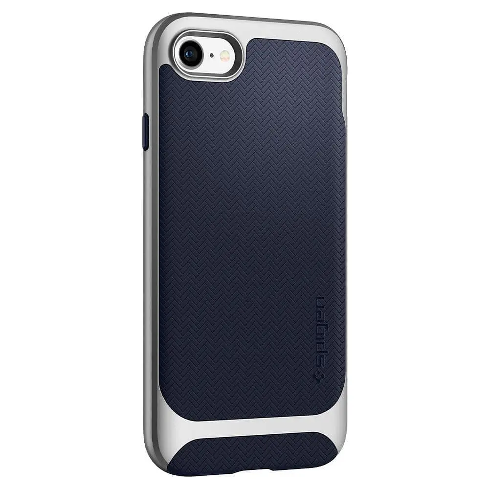 Чохол протиударний Spigen Neo Hybrid Herringbone 054CS22199 для iPhone 7/8/SE 2020/2022 Satin Silver - фото 3