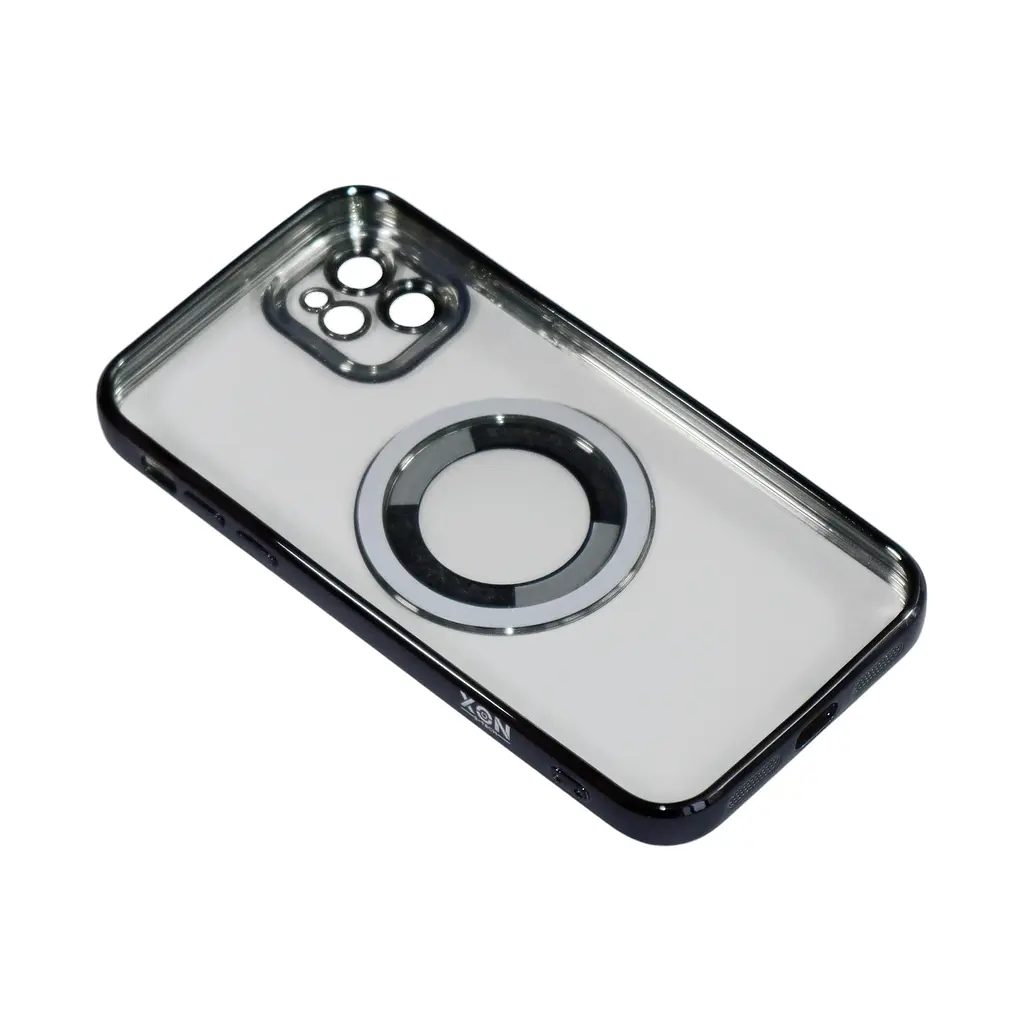 Магнитный чехол XON PhoneCase Magnetic для iPhone 11 (PCMC1111100B 8024) Черный/Прозрачный - фото 2